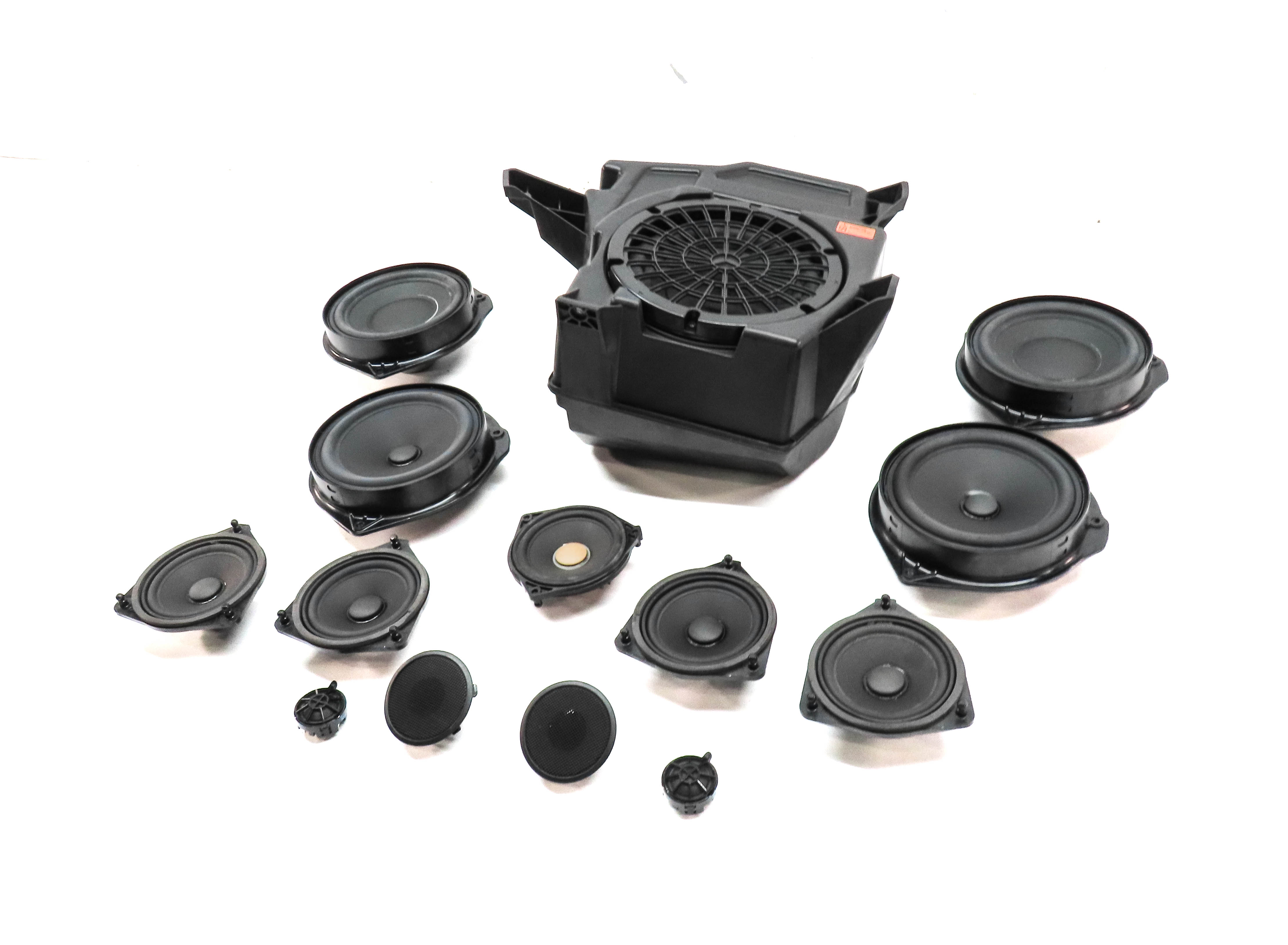 2013 MERCEDES GL350 (X166) WOOFER MIDRANGE TWEETER LOGIC 7 SPEAKER SET 14 — exact item pictured